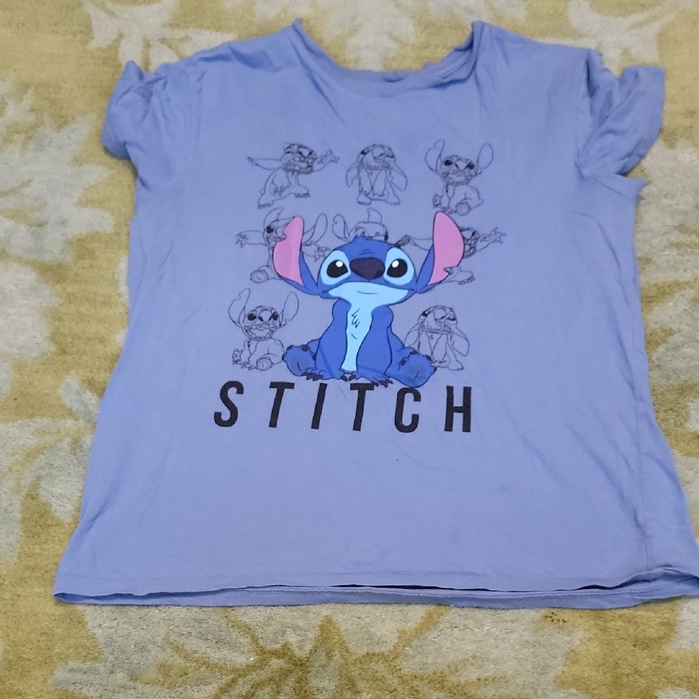 Disney Stitch Blue Short Sleeve Tee